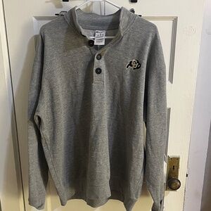 Gray Unisex CU Boulder Buffalos Crewneck